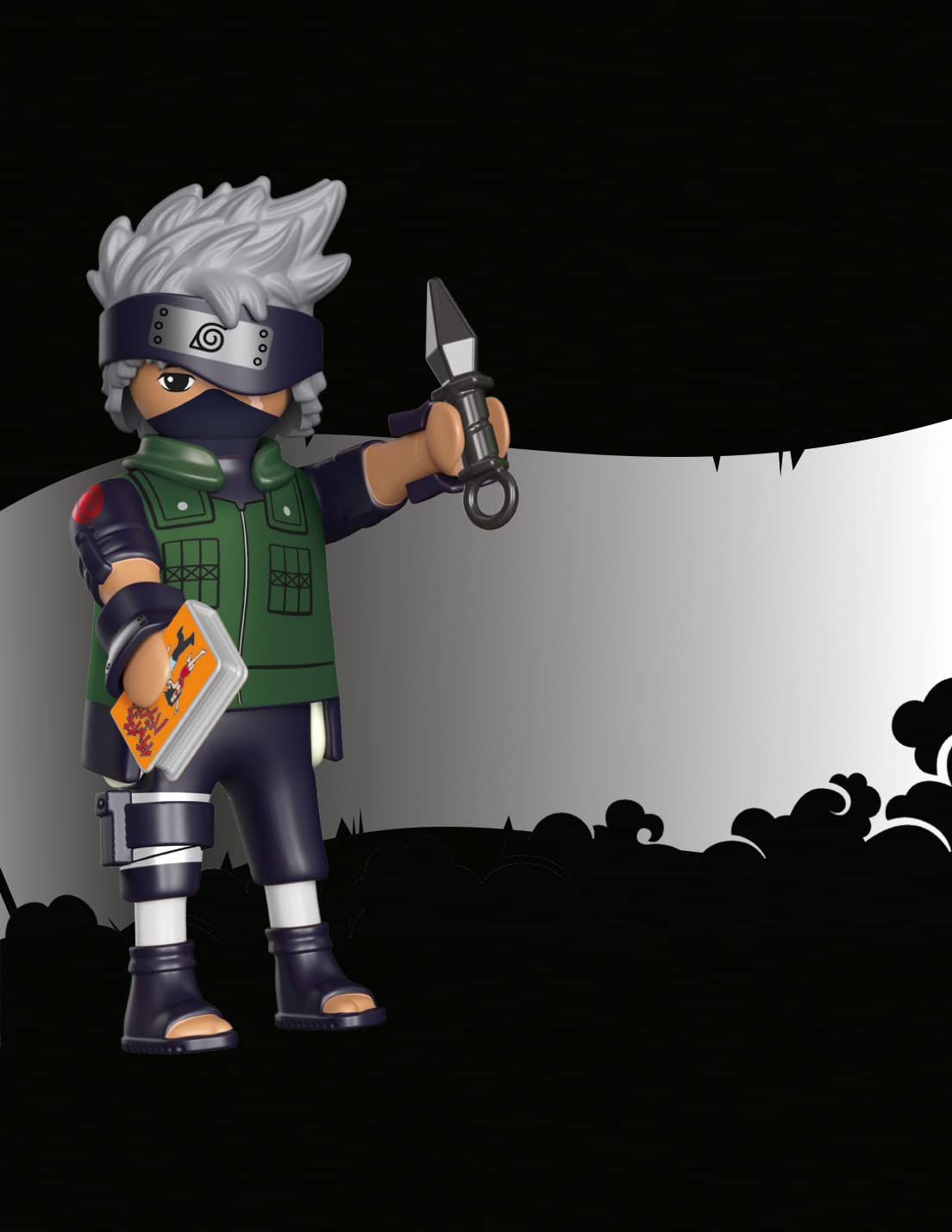 Playmobil Naruto Shippuden - Kakashi Figure Set with Pet Dog | Model 71099
