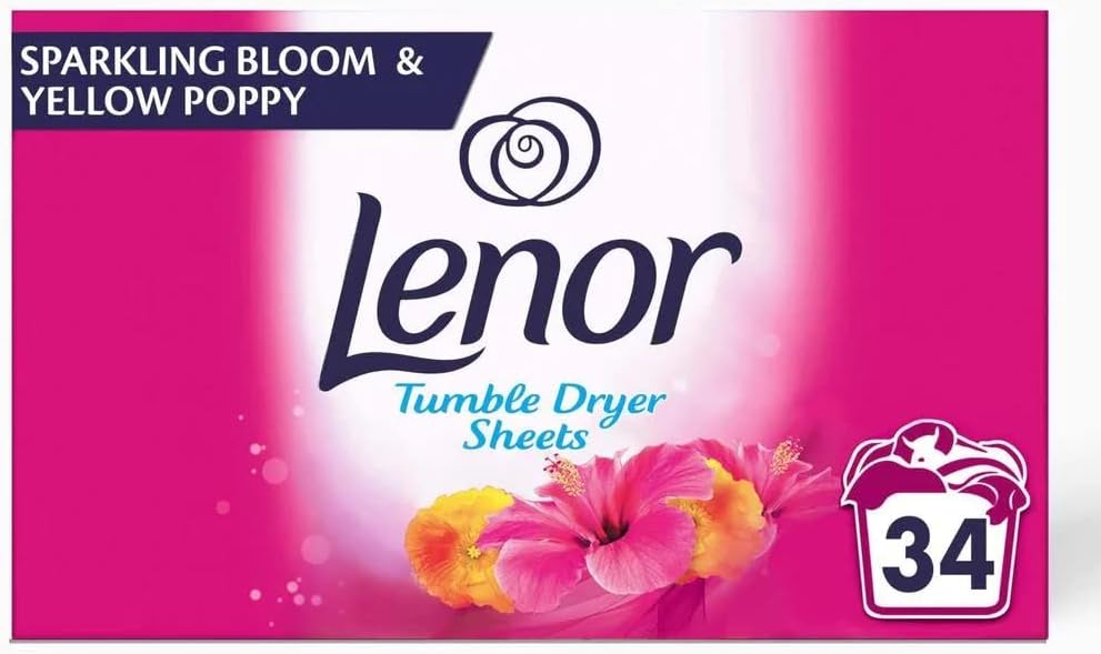 Lenor - Sparkling Bloom Tumble Dryer Sheets (34 Sheets) 1