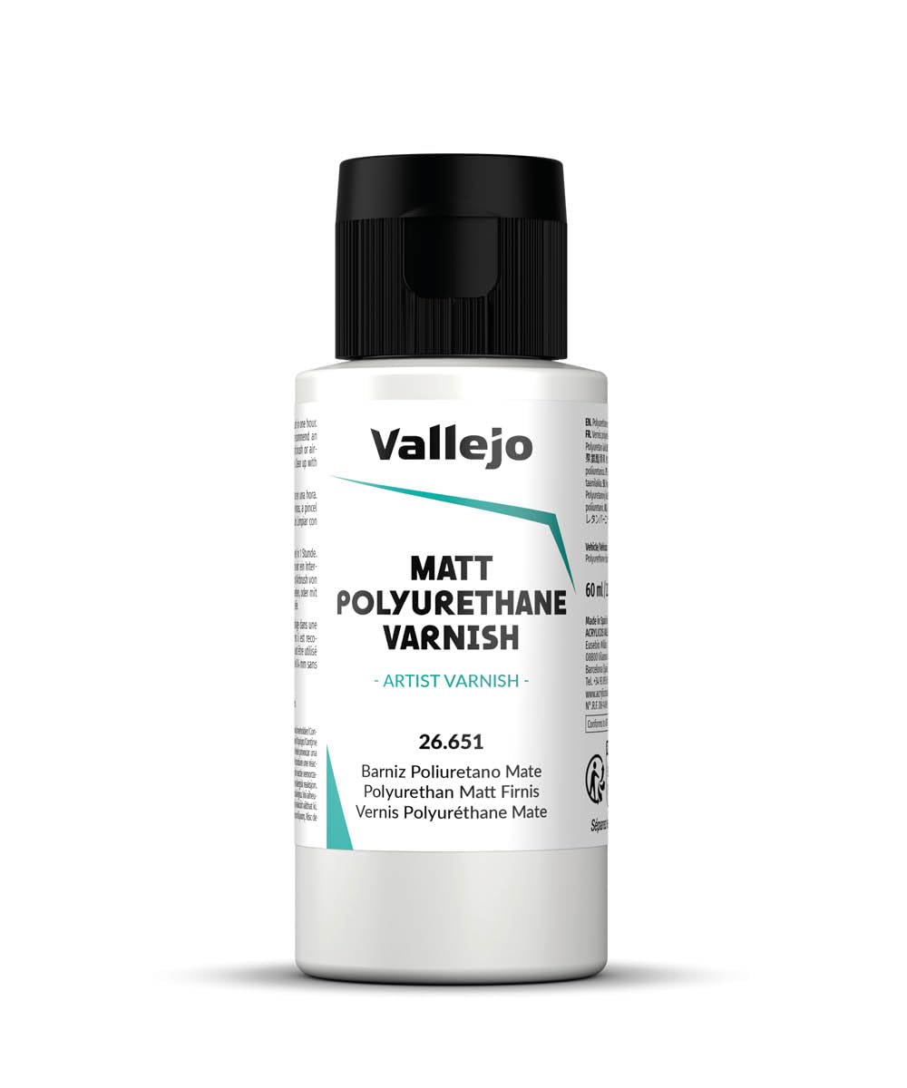 Vallejo Model Color Matte Polyurethane Varnish - Waterbased Acrylic | 60 ml 1