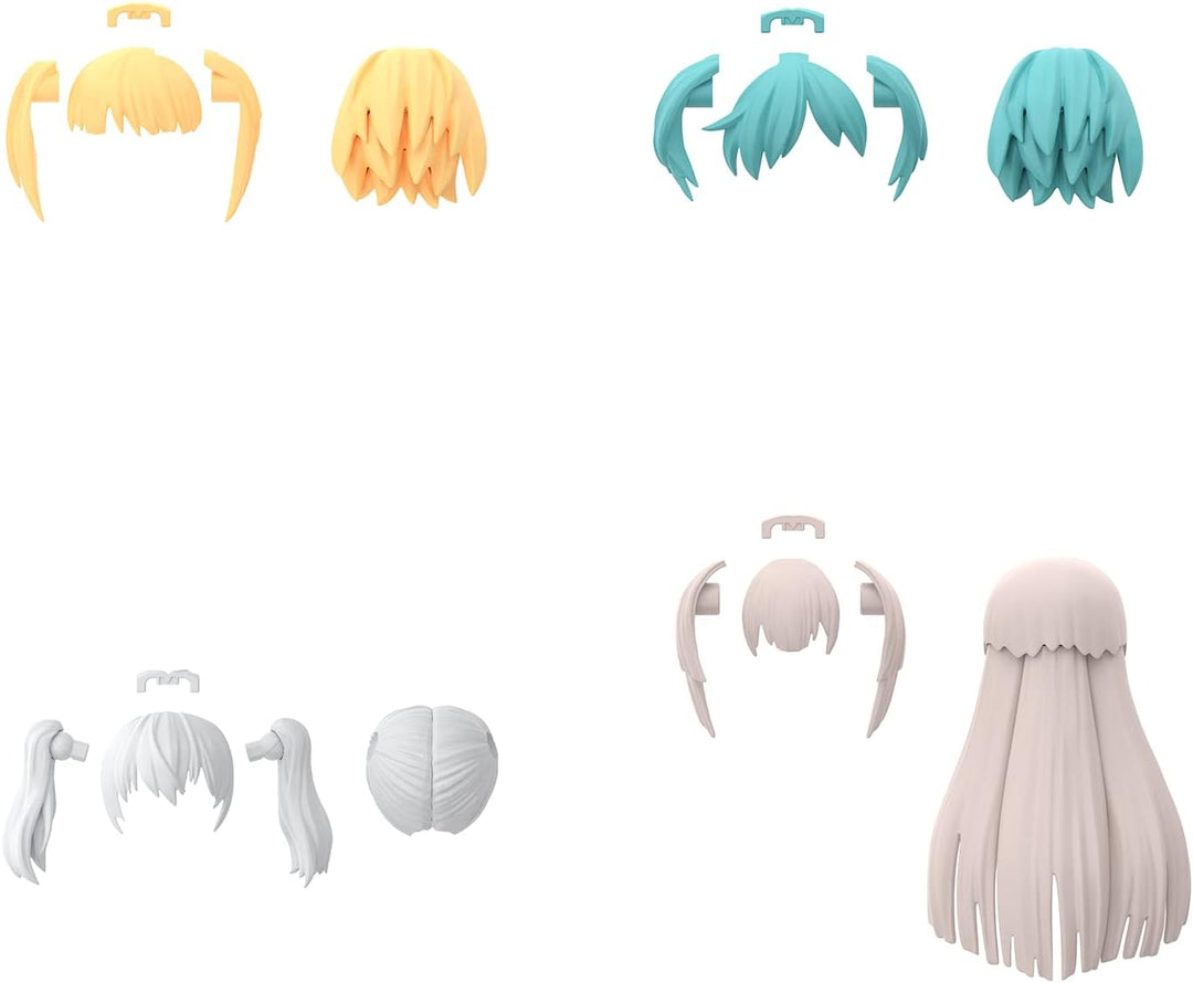 BANDAI SPIRITS 30MS Optional Hair Style Parts Vol. 5 - Customizable Model Kit for Creative Builders