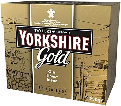 Yorkshire Gold Tea 80 Tea Bags (Pack of 5) - 400 Teabags Total, Rich & Smooth Black Tea Blend