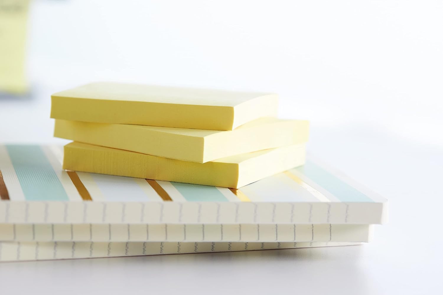 Post-it Recycling Notes - Canary Yellow, 6 Pads of 100 Sheets Each | 100% Recycled Paper