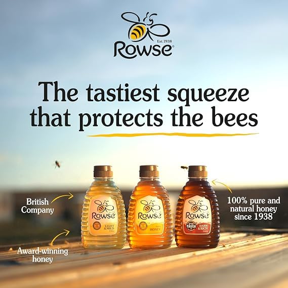 Rowse Set Organic Honey - Creamy Texture | 340g Jar