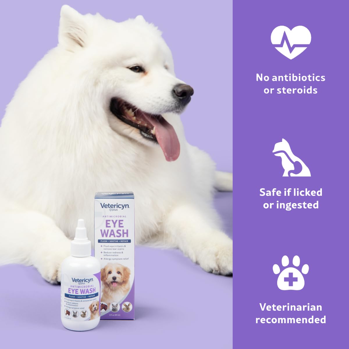 Vetericyn Eye Wash - Antimicrobial Relief for All Animals | 89ml