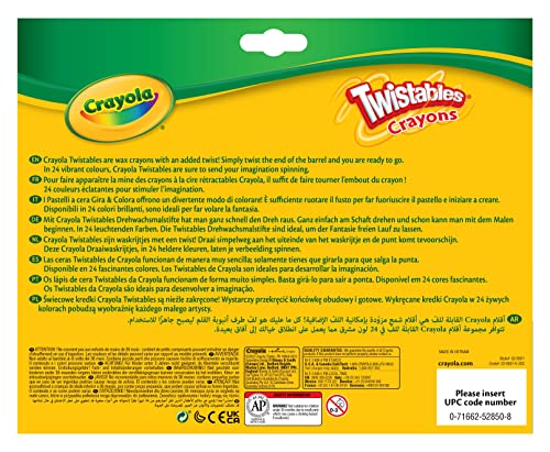 Crayones Crayola Twistables, multicolor, paquete de 24
