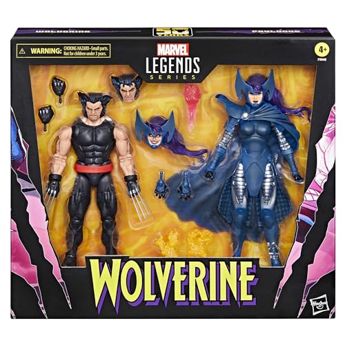 Hasbro Marvel Legends Series X-Men - Wolverine & Psylocke 2-Pack Action Figures (F9040)