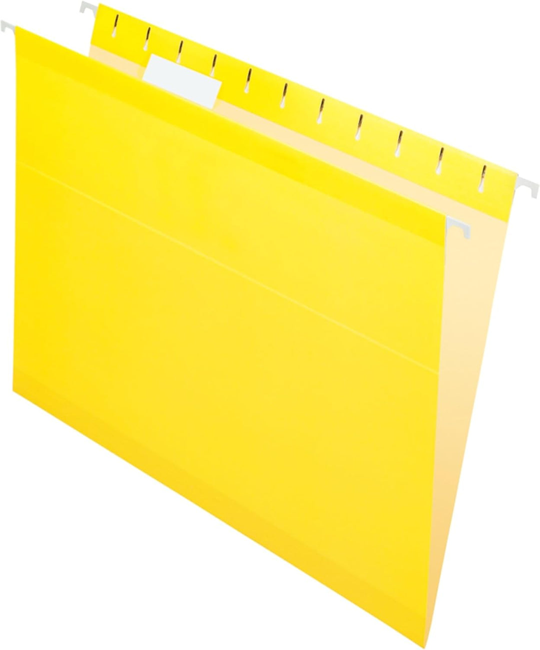 Pendaflex 81606EE Recycled Hanging Folders, Letter Size, Yellow, 1/5 Cut, 25/BX - Eco-Friendly Office Filing Solution