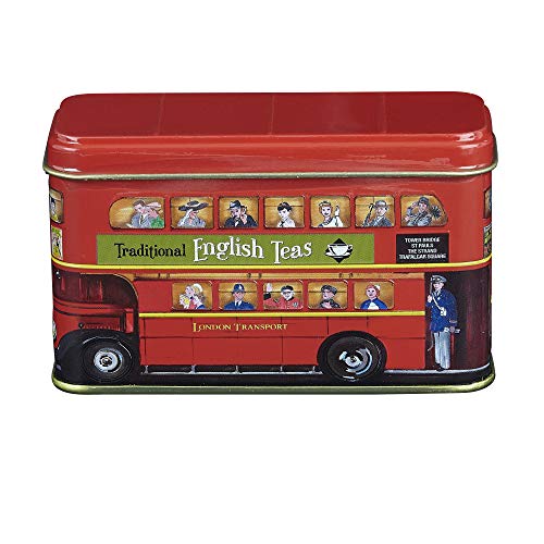 New English Teas London Bus Tea Caddy with 20 English Breakfast Teabags 8