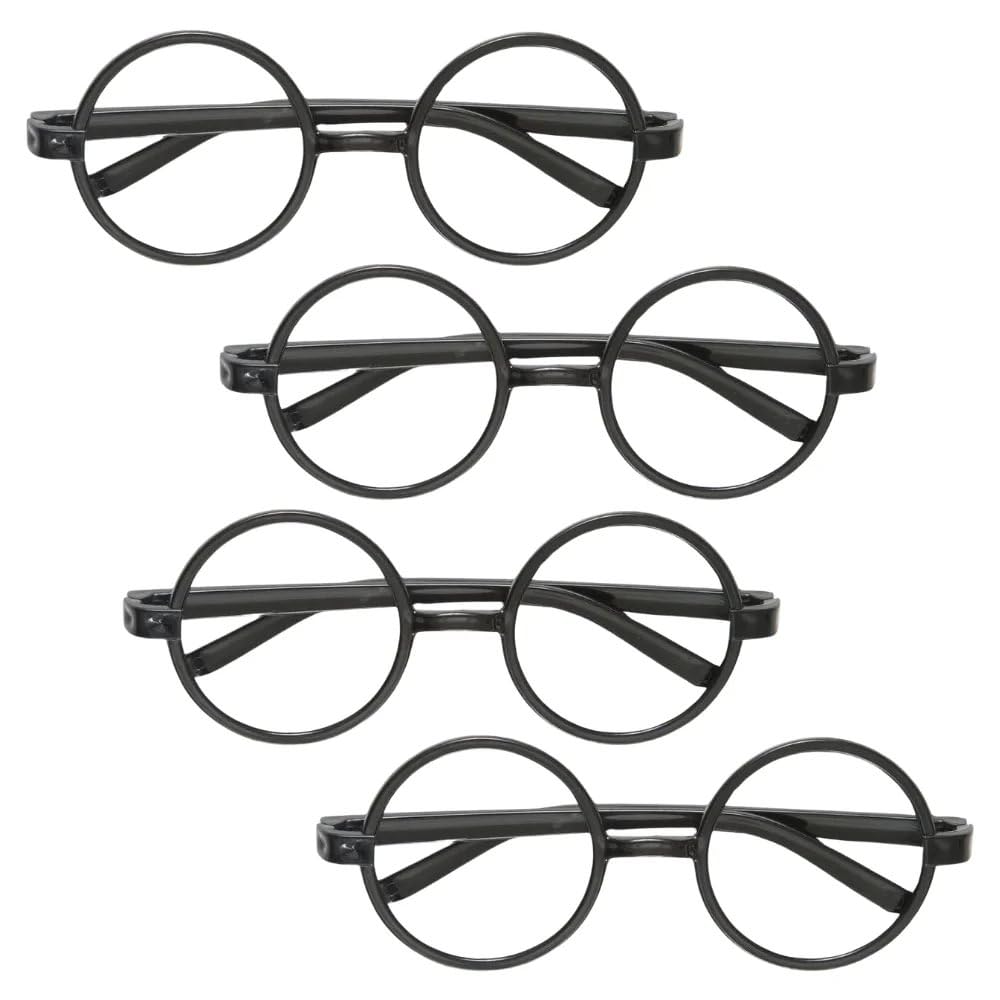 Harry Potter Black Novelty Eyeglasses - Pack of 4 - Costume Accessory for Fans & Party Dress-Up 2