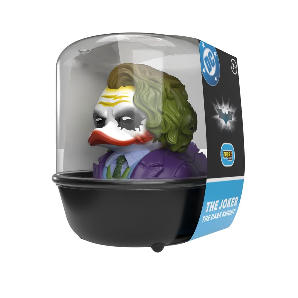 TUBBZ Batman The Dark Knight - Joker Cosplaying Rubber Duck Vinyl Figure | Mini Edition | 5 cm Tall
