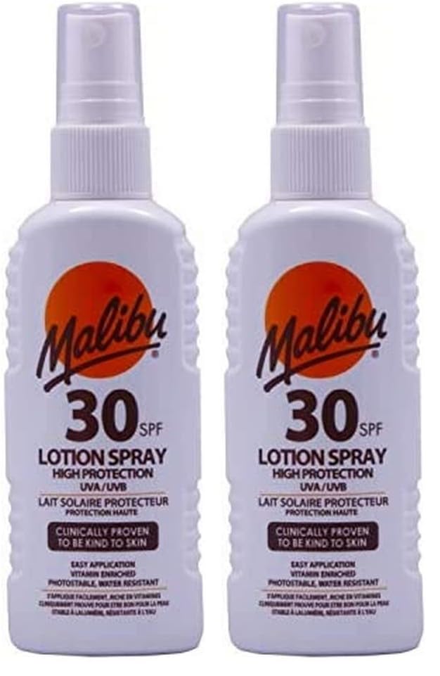 Malibu Sun SPF 30 Lotion Spray - 100 ml, Pack of 2