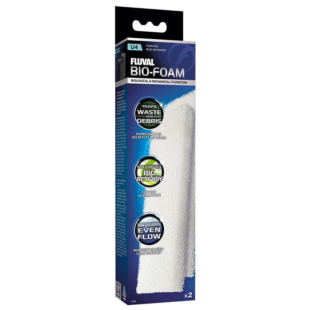 Fluval U4 Internal Filter Foam Pad for Freshwater, Marine, or Reptile Tanks | Model A488