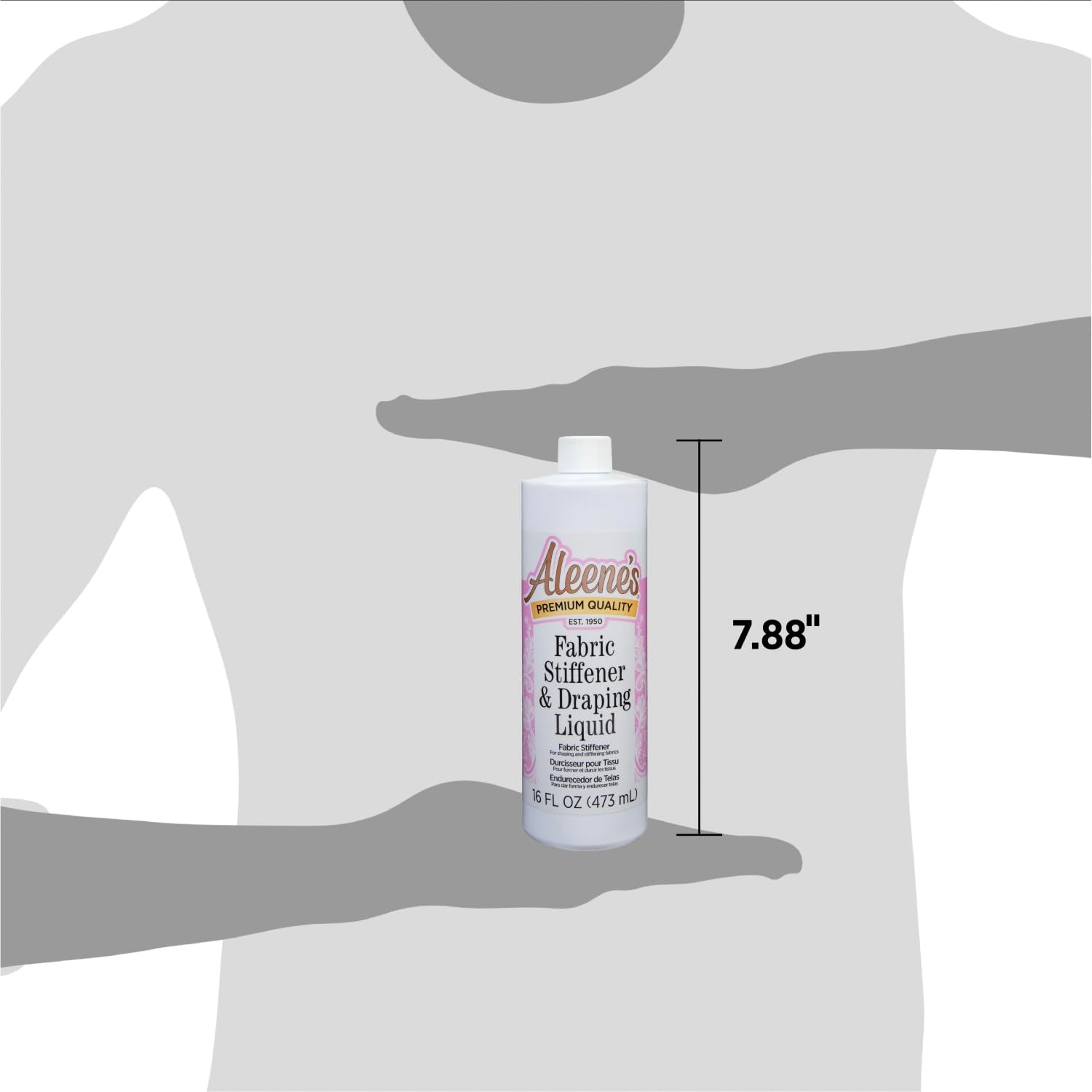 Aleene's Fabric Stiffen-Quick 16 oz - Fabric Stiffener & Draping Liquid 16