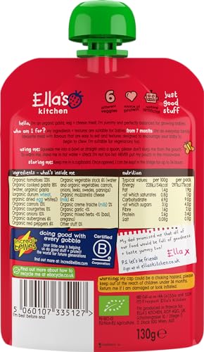Ella's Kitchen - Stage 2 Veggie Lasagne Organic Baby Meal 130g 3