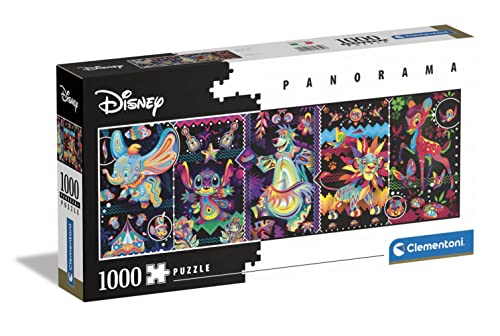 Clementoni Classics 1000pcs Disney Joys Panorama - Disney Collection Jigsaw Puzzle (39659)