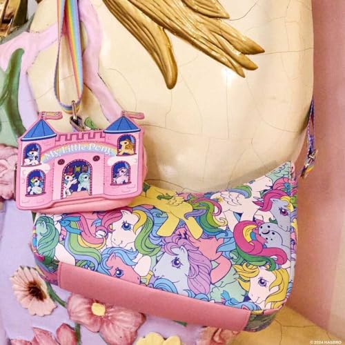 Loungefly My Little Pony All Over Print Crossbody Bag with Detachable Coin Purse (Multicolor)