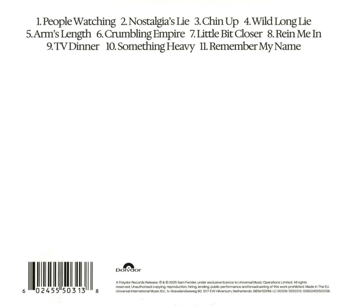 Sam Fender - People Watching [CD-Single]