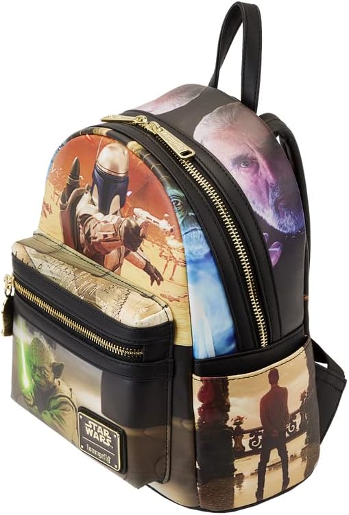 Loungefly Star Wars: Episode II Attack of the Clones Scene Mini Backpack (Polyurethane)