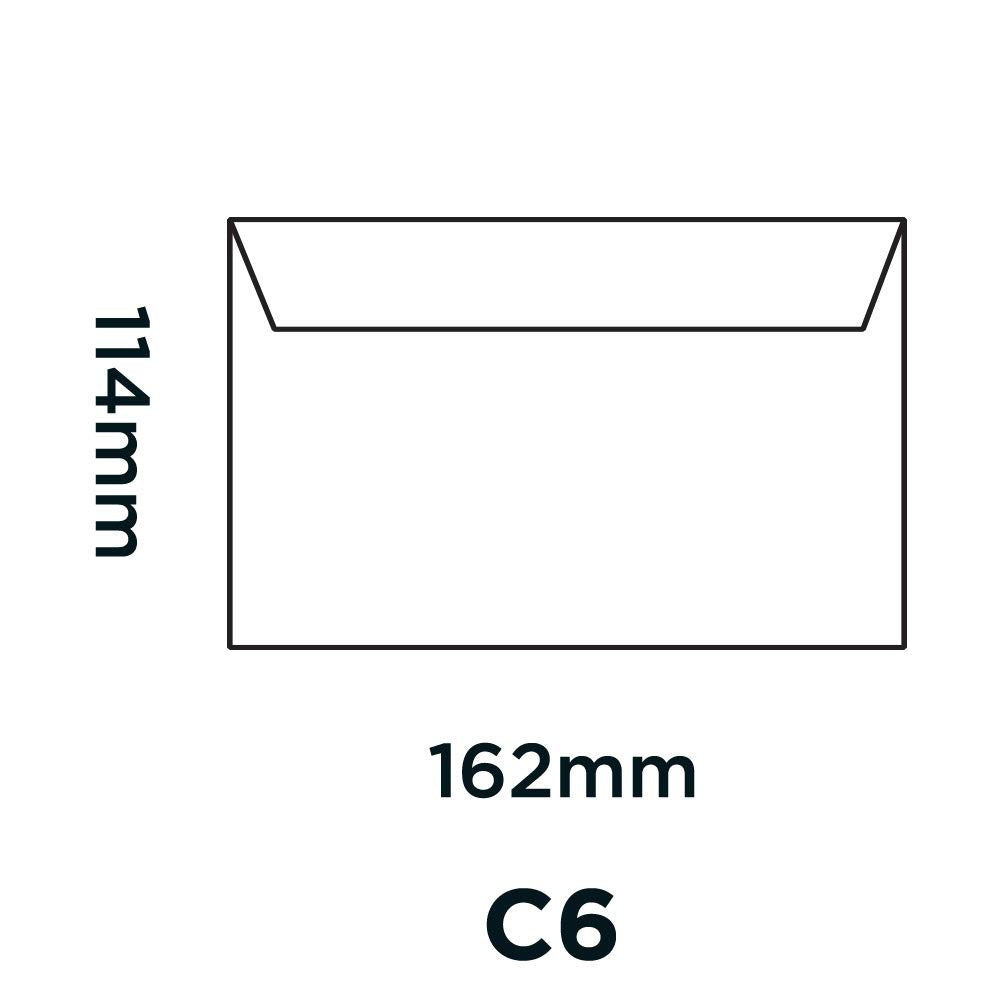 Blake Creative Colour C6 Envelopes - Jet Black | 114 x 162 mm | 120 gsm | Pack of 25