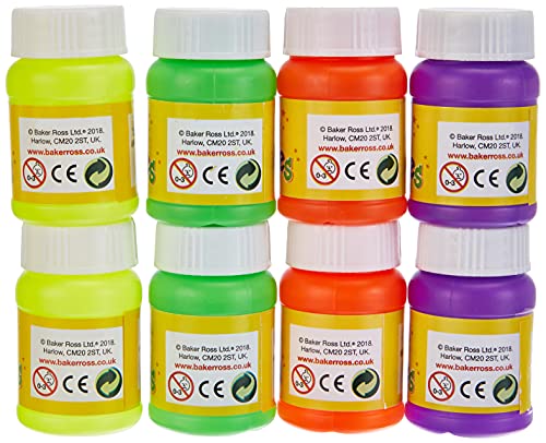 Baker Ross AR482 Mini Blow Bubbles - Party Bag Filler & Kids Outdoor Toy (Pack of 8) 2