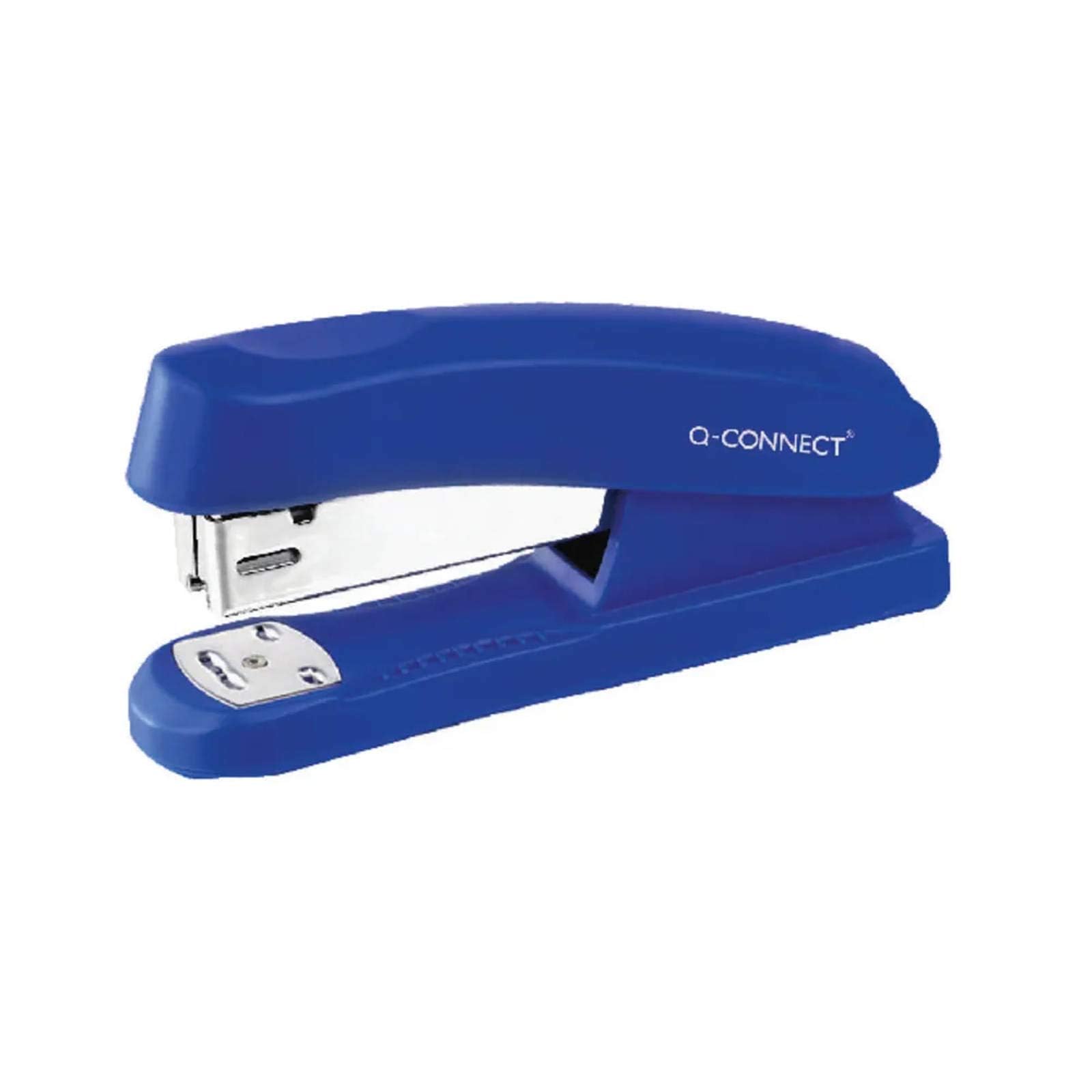 Q-Connect Desktop Stapler - Half Strip | 20 Sheet Capacity | Blue Plastic Casing