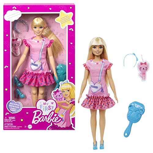 Barbie My First Barbie Malibu Blonde Hair Fashion Doll (HLL19)