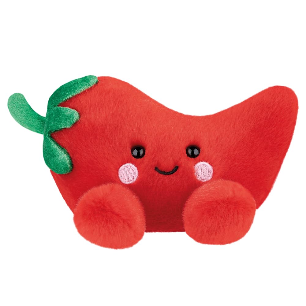 Aurora Palm Pals Fuego Chili Pepper Soft Toy - 13cm, Red, Suitable from Birth
