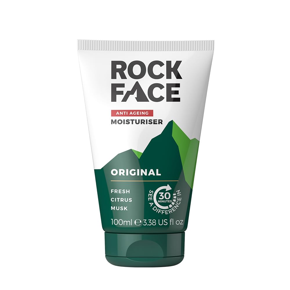 Rockface Men's Anti-Aging Moisturiser - Reduces Wrinkles in 30 Mins | 100ml 1