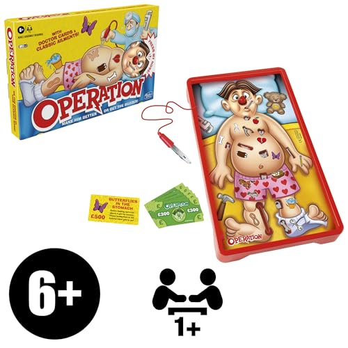 Hasbro Gaming Classic Operation Game Board Game (B2176348)