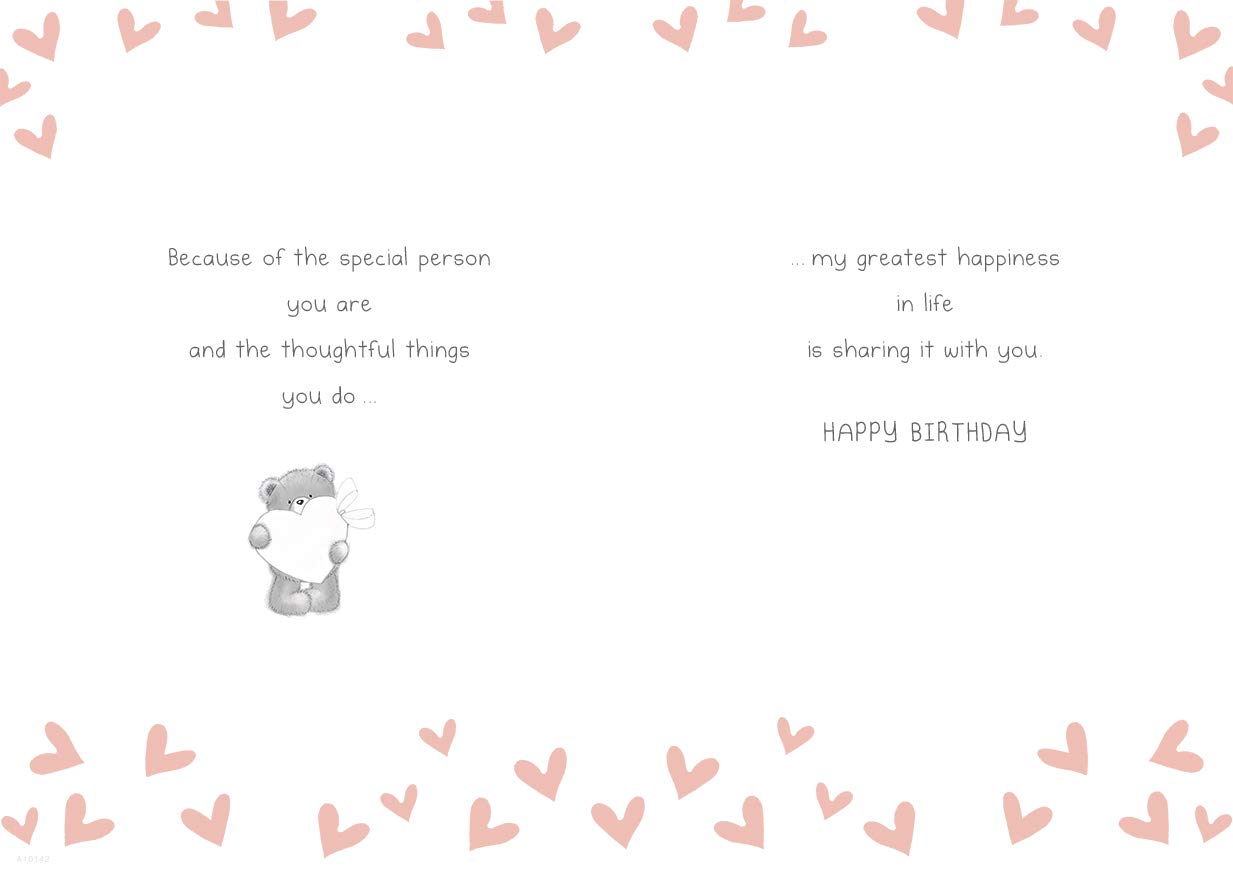 Piccadilly Greetings One I Love Birthday Card - 10 x 7 Inches, Red 2