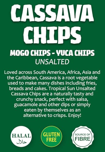 Tropical Sun Unsalted Cassava Chips, 80g