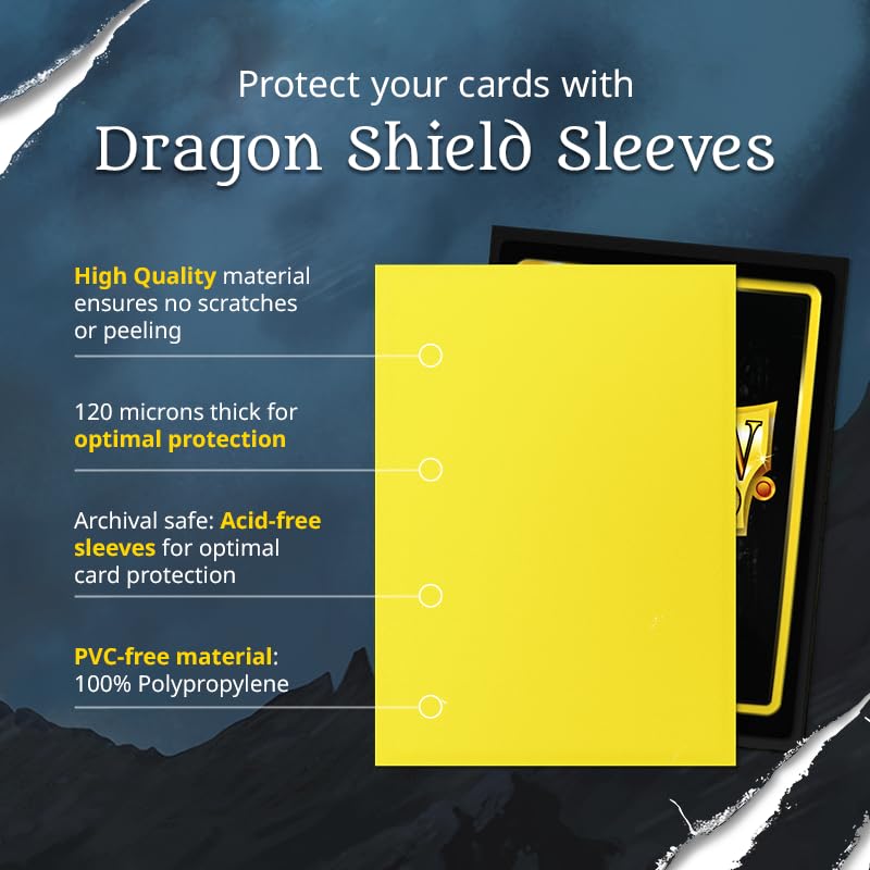 Dragon Shield White Matte Japanese Size Sleeves - 60 Count | 120µm Thick | Acid-Free 7