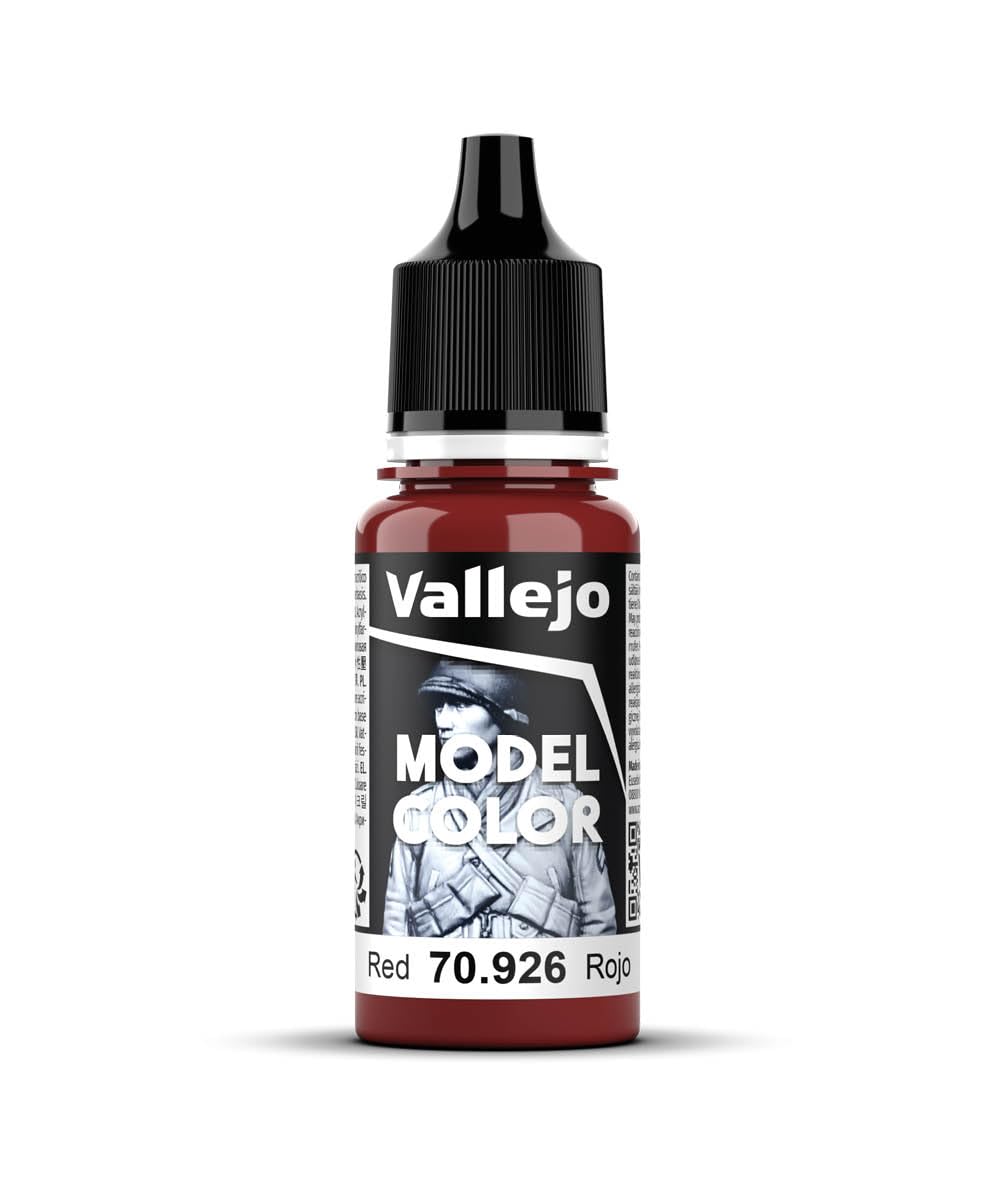 Vallejo Model Color Acrylic Paint - Red | Waterbased | 17ml Bottle