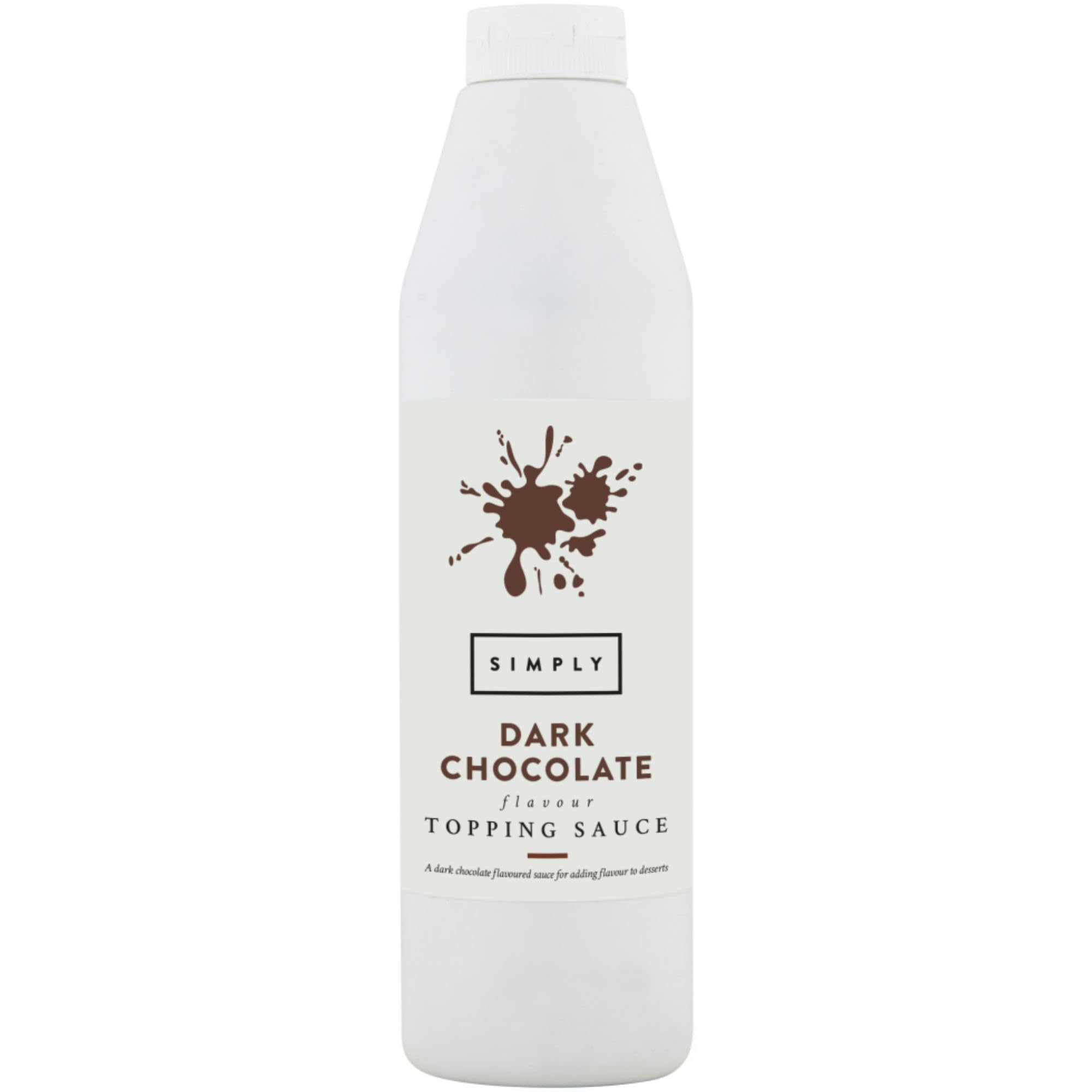 Simply Dark Chocolate Topping Sauce - Vegan, Dairy Free, Ready to Use | 1 kg
