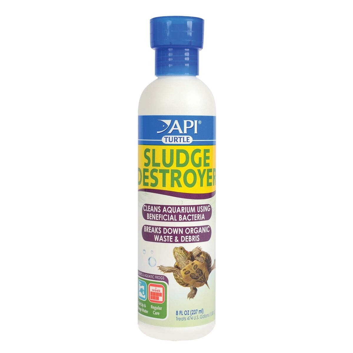 API Turtle Sludge Destroyer Aquarium Cleaner and Sludge Remover Treatment | 237 ml Liquid 1