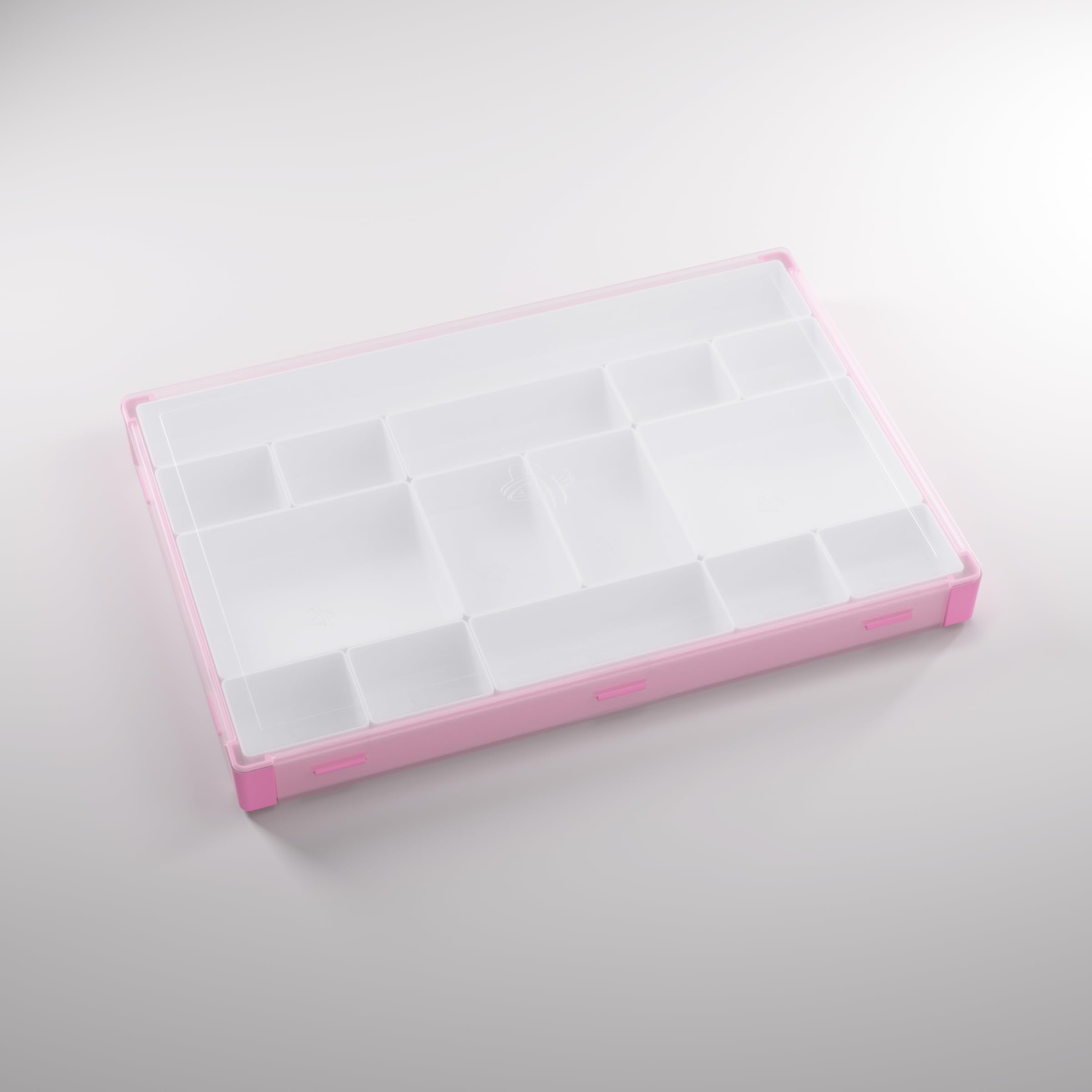 Gamegenic Token Silo XL Pink/White – Board Game Storage with 15 Removable Compartments 1