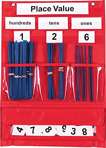 Learning Resources - Counting & Place Value Pocket Chart Educational Tool (LER2416)