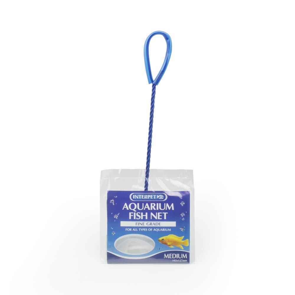 Interpet Fine Mesh Aquarium Net - Medium Size, 4' x 5' Catch Area | Safe for Freshwater & Saltwater 2