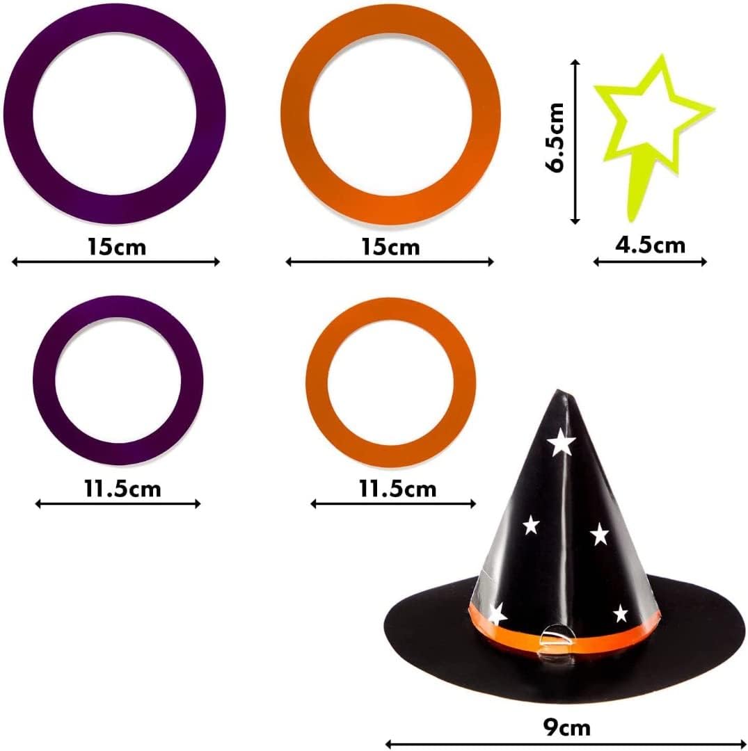 Amscan 9912228 Witch Hat Ring Toss Game - Halloween Party Toss Game for Kids