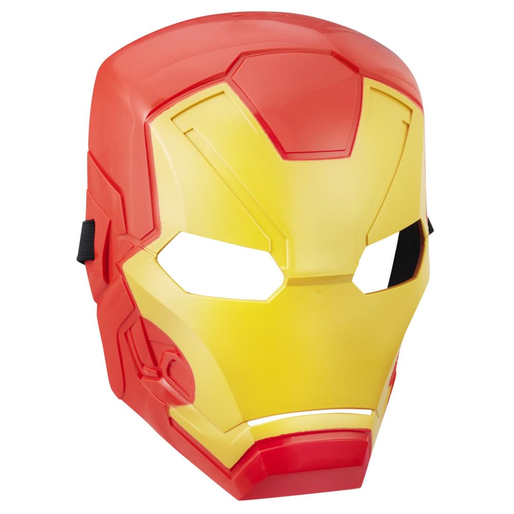 Marvel Iron Man Roleplay Mask for Kids - Ages 5+ | Red Yellow Plastic 5