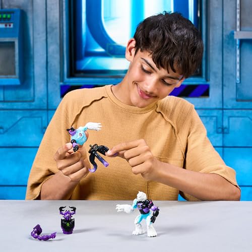 MRBEAST LAB Hybrids Multi Pack Action Figures - Create 2 Figures, Golden Dragon Parts | Ages 6+ 4