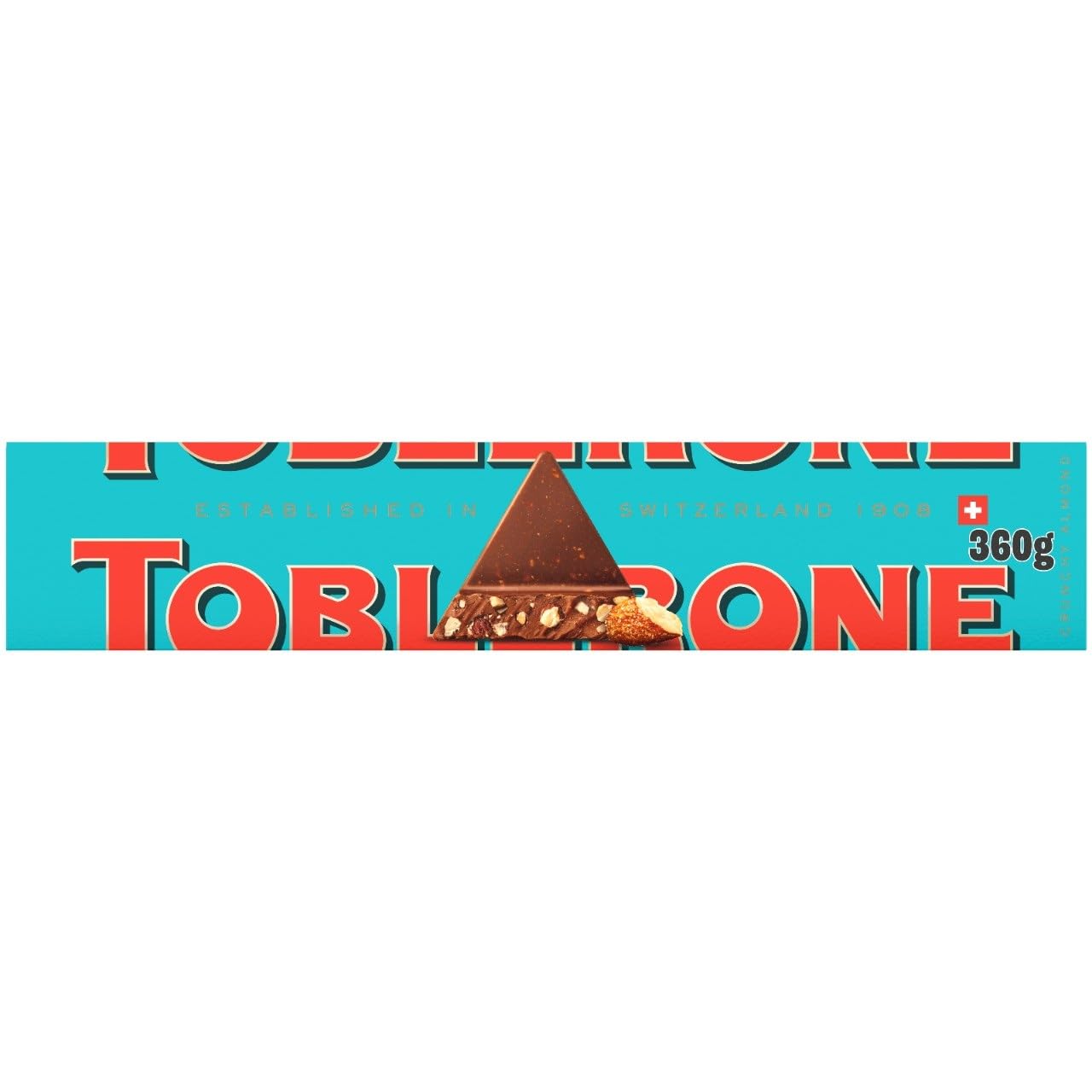 Toblerone Milk Chocolate with Honey & Almond Nougat Bar - 360g 2