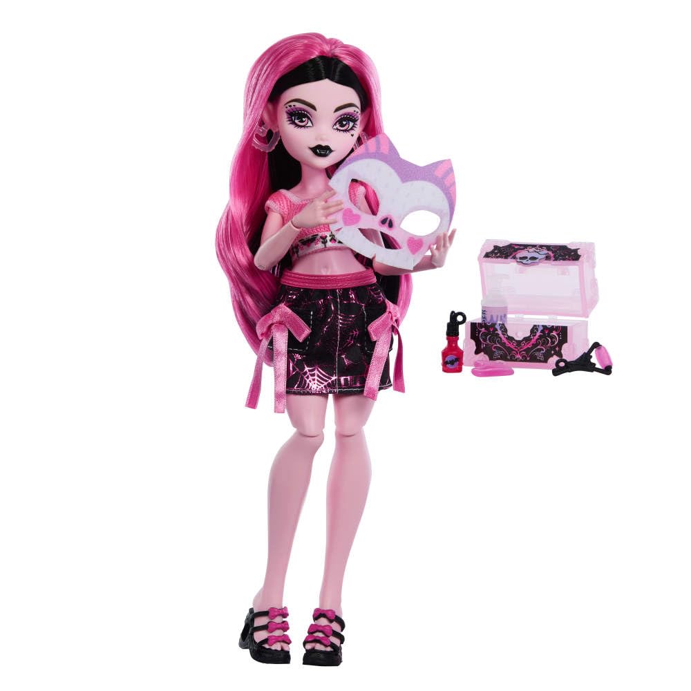Monster High Draculaura Self-Scare Secrets Doll with 13 Accessories | Ages 4+ | Multicolor 3