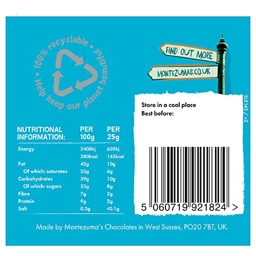 Montezuma's - Bar Library Chocolate Collection, 5 x 90g Gluten-Free Variety Pack 12