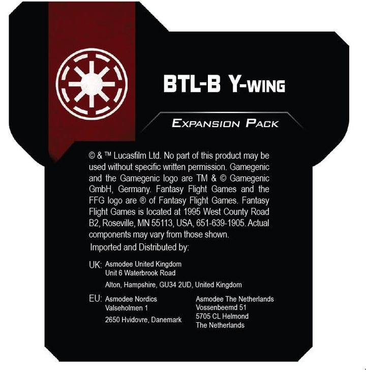 Fantasy Flight Games Star Wars: X-Wing BTL-B Y-Wing Expansion Pack (FFGSWZ48)