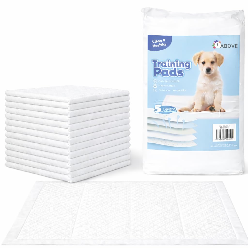1ABOVE Puppy Training Pads - 50 Pack | 56x56CM Super Absorbent Leak Proof Pads