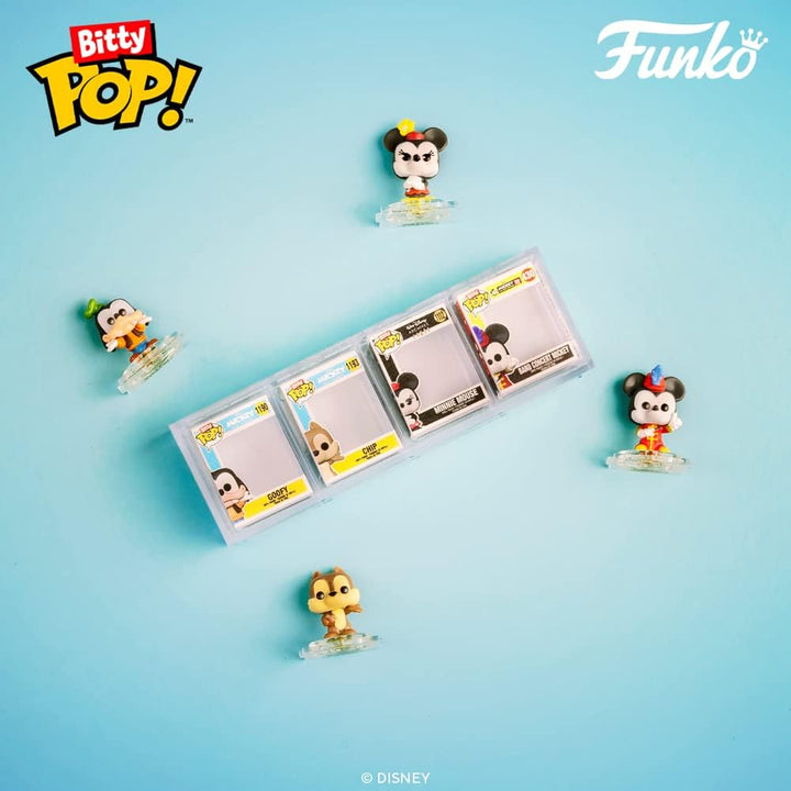 Funko Bitty POP! Disney - Goofy, Chip, Minnie Mouse (Hands Folded) & Mystery Figure Vinyl Collectible 4-Pack