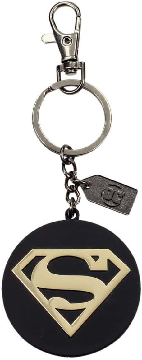 SD Toys DC Superman Metal Logo Keyring, Gold, One Size (SDTWRN20925)