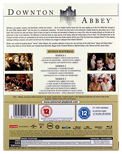 Downton Abbey - Series 1-3 & Christmas Special (2010-2011) - Blu-ray Box Set (MSE1151096)