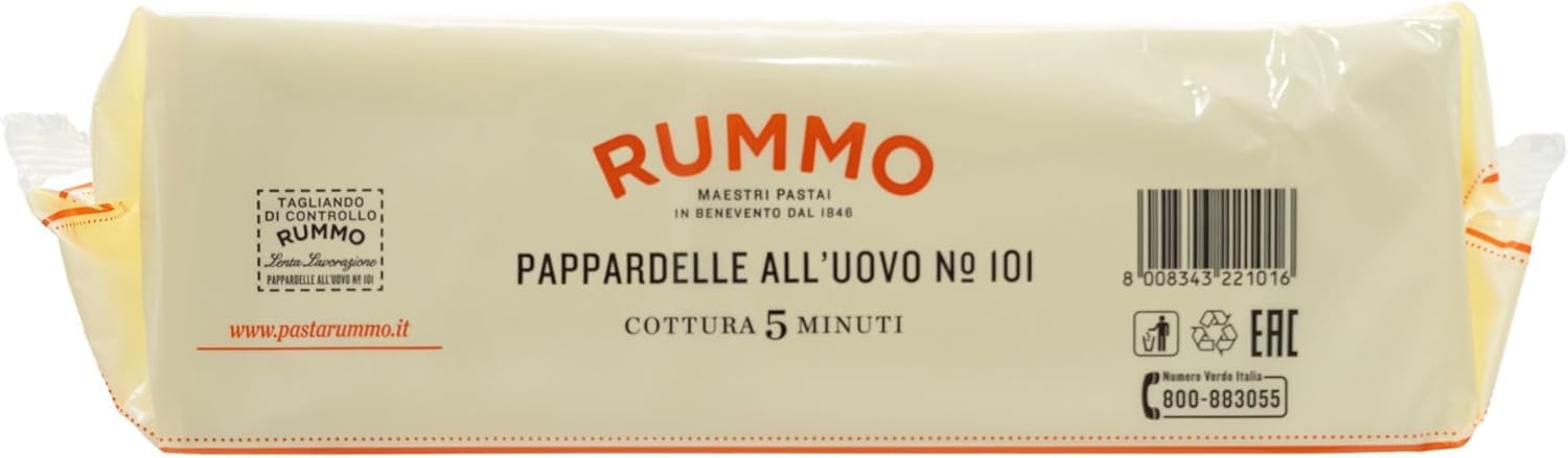 Rummo Pappardelle All'Uovo Nest No. 101 – Luxurious Italian Egg Pasta | 250g 6